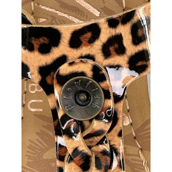 Blowfish Barro Ladies Leopard Adjustable Strap Sandals Size 8 - Picture 7 of 10